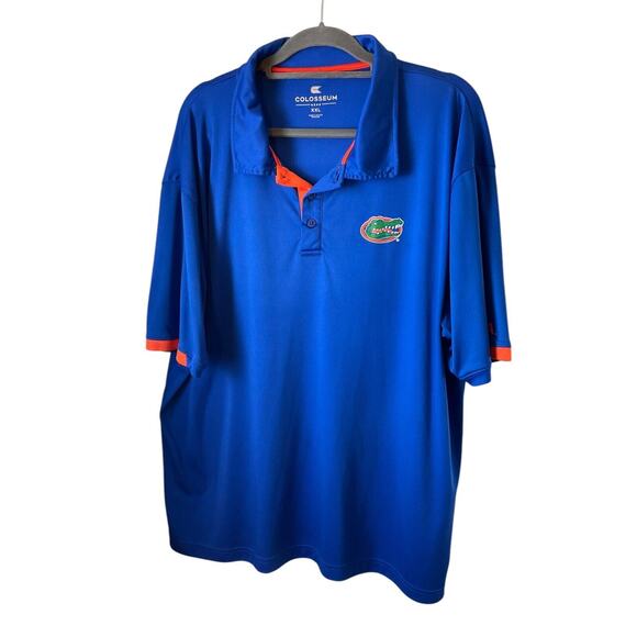 Colosseum Men’s XXL Florida Gators Blue Orange Polo Shirt Embroidered Logo - Picture 1 of 8